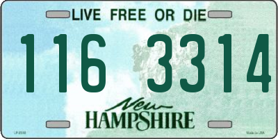 NH license plate 1163314