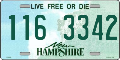 NH license plate 1163342