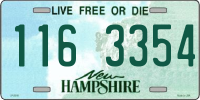 NH license plate 1163354