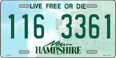 NH license plate 1163361