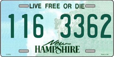 NH license plate 1163362