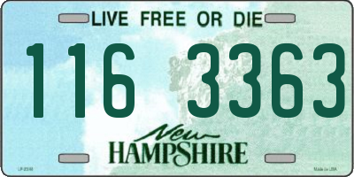 NH license plate 1163363