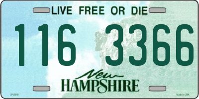 NH license plate 1163366