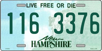 NH license plate 1163376
