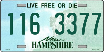 NH license plate 1163377