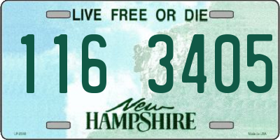NH license plate 1163405