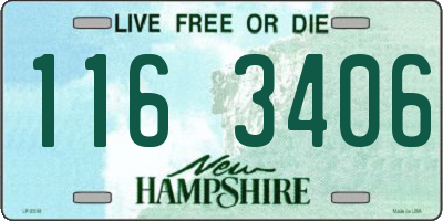 NH license plate 1163406