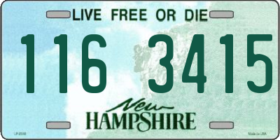 NH license plate 1163415