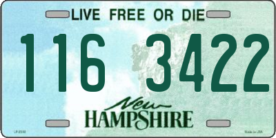 NH license plate 1163422