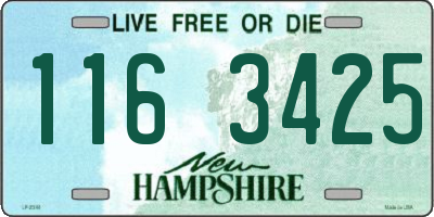NH license plate 1163425