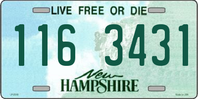 NH license plate 1163431