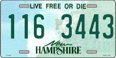 NH license plate 1163443
