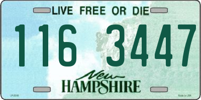 NH license plate 1163447