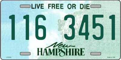 NH license plate 1163451