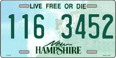 NH license plate 1163452