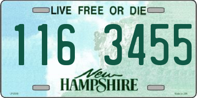 NH license plate 1163455