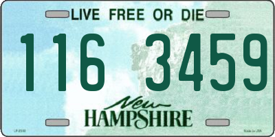 NH license plate 1163459
