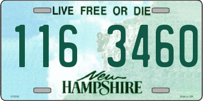 NH license plate 1163460