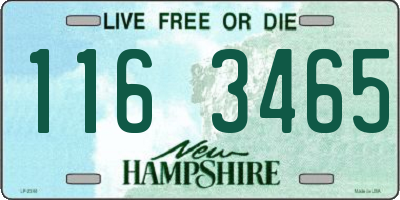 NH license plate 1163465