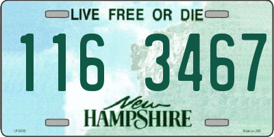 NH license plate 1163467