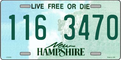 NH license plate 1163470