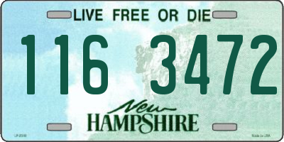 NH license plate 1163472