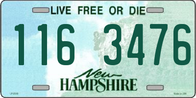 NH license plate 1163476