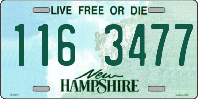 NH license plate 1163477