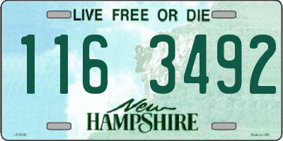 NH license plate 1163492