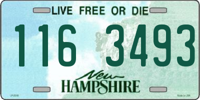 NH license plate 1163493