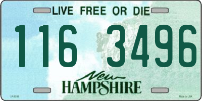 NH license plate 1163496