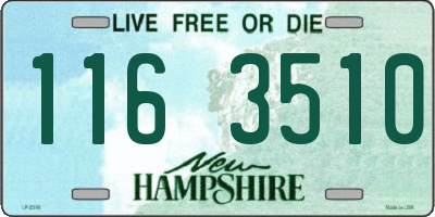 NH license plate 1163510