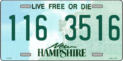 NH license plate 1163516