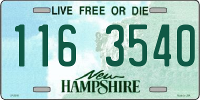 NH license plate 1163540