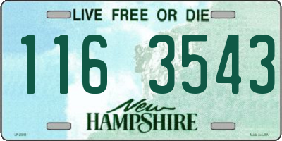 NH license plate 1163543