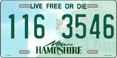 NH license plate 1163546