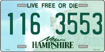 NH license plate 1163553