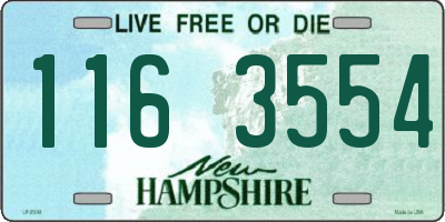 NH license plate 1163554