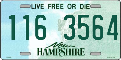 NH license plate 1163564
