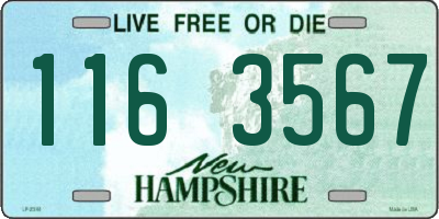 NH license plate 1163567