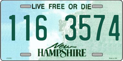 NH license plate 1163574