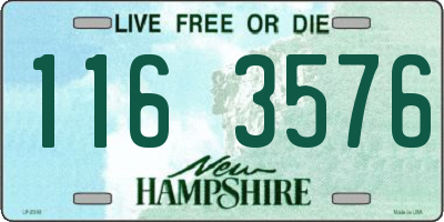 NH license plate 1163576
