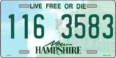 NH license plate 1163583