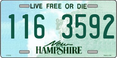 NH license plate 1163592