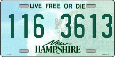 NH license plate 1163613