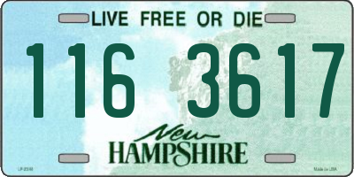 NH license plate 1163617