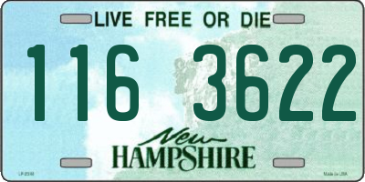 NH license plate 1163622