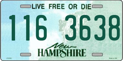 NH license plate 1163638