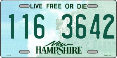 NH license plate 1163642