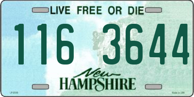 NH license plate 1163644